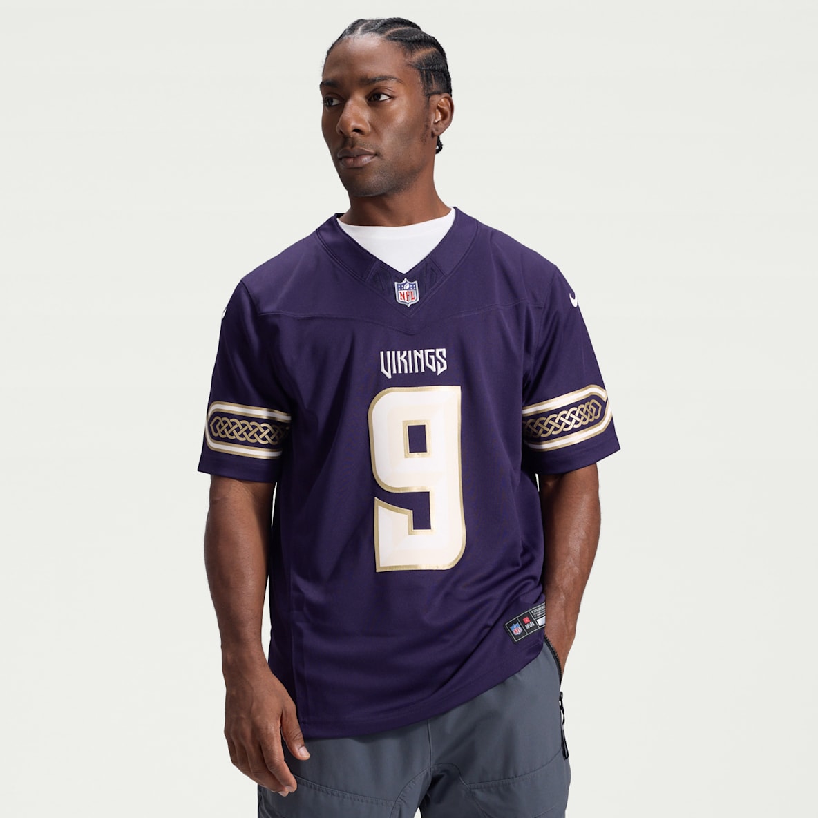 J.J. McCarthy Minnesota Vikings Rivalries Collection Men's Nike Dri-FIT NFL Limited Jersey