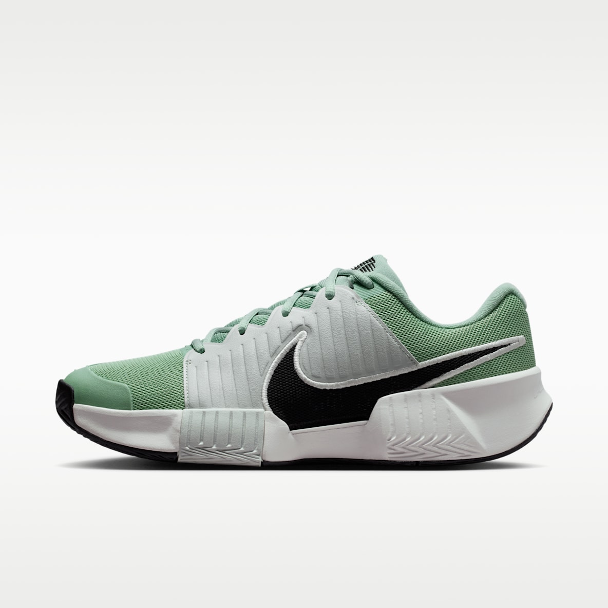 値下げ【ナダル】Nike テニスシューズ ホワイト/グリーン 25cm 楽天