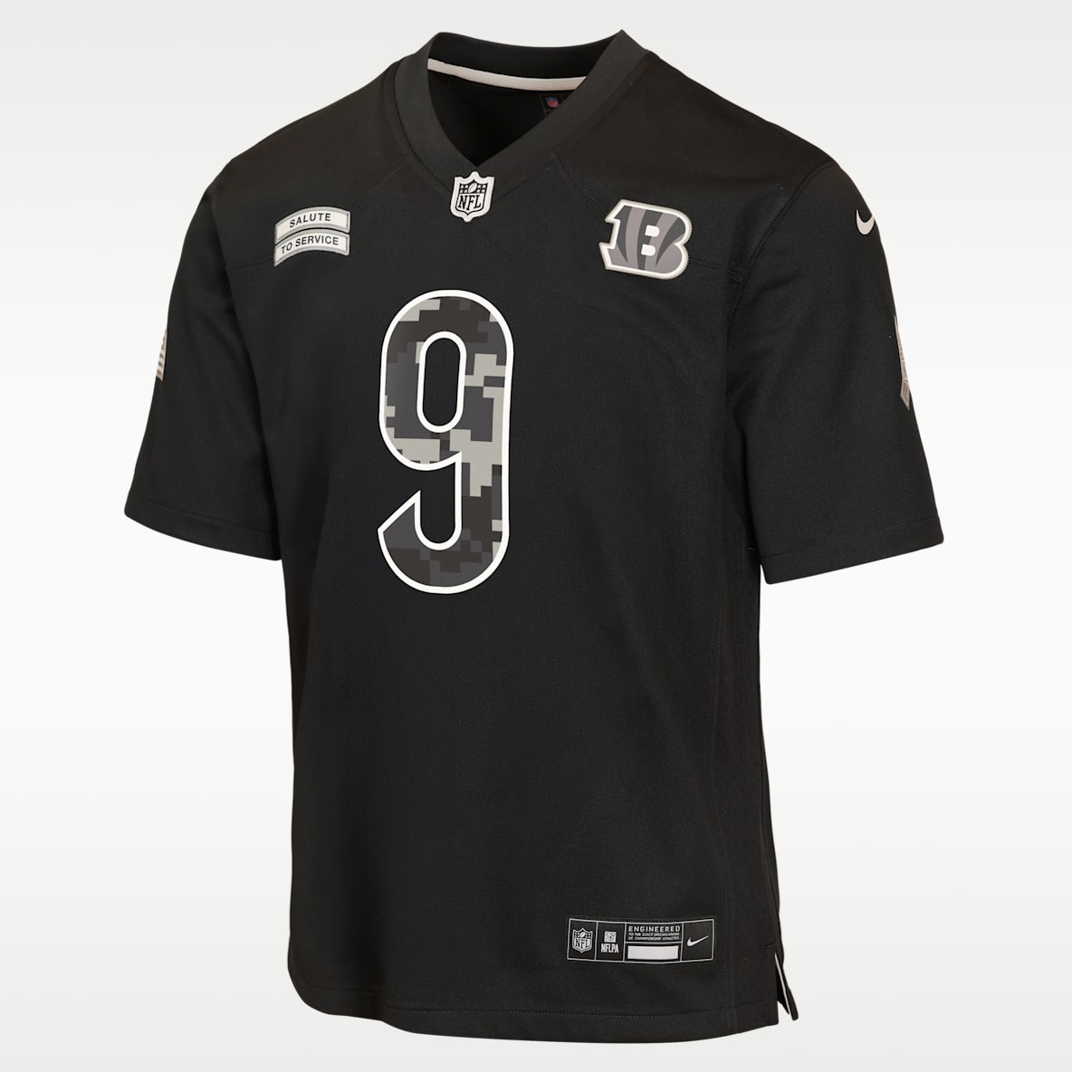 Joe Burrow Cincinnati Bengals Salute to Service Big Kids' Nike NFL Game Jersey