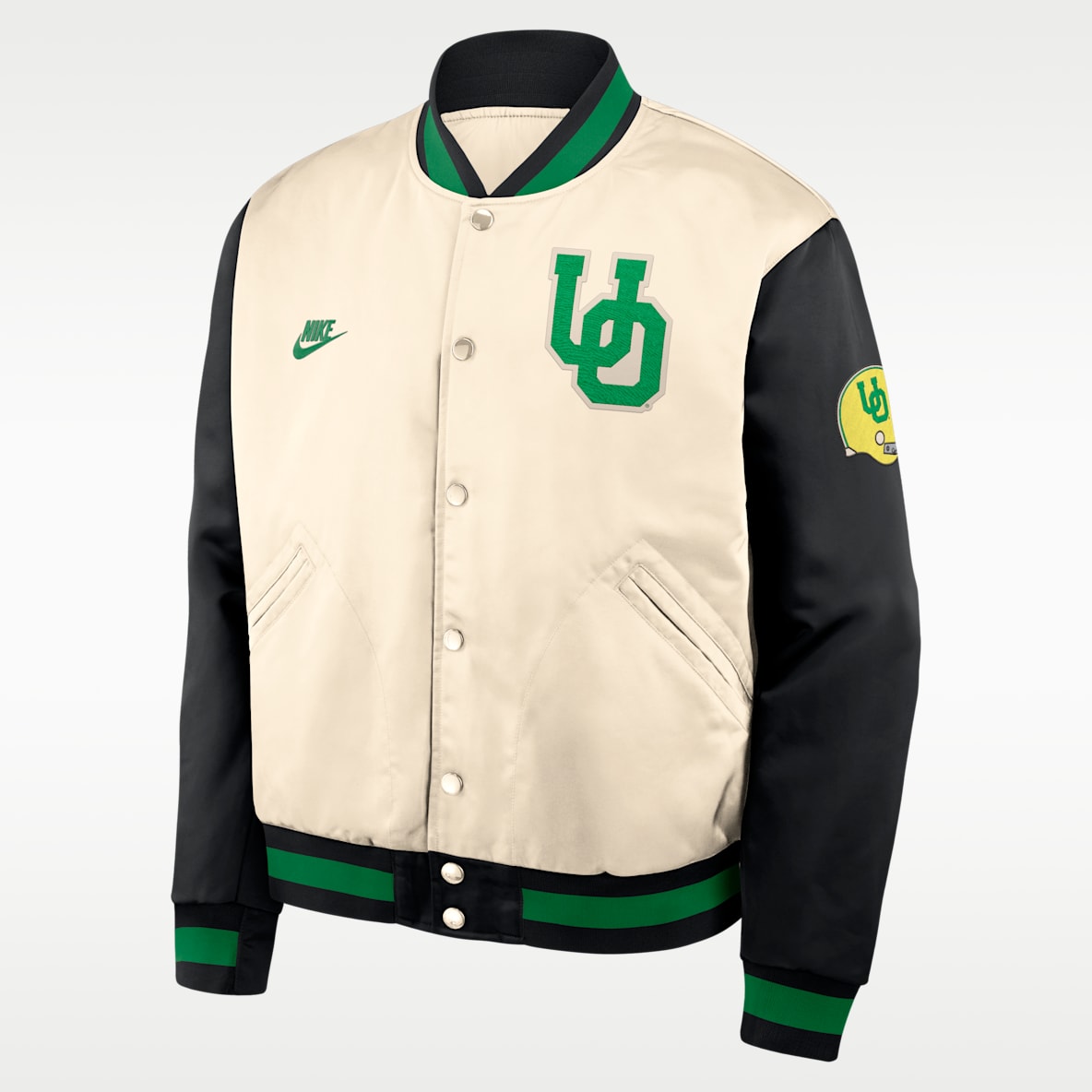Oregon Legacy Men's Nike College Full-Snap Bomber Jacket