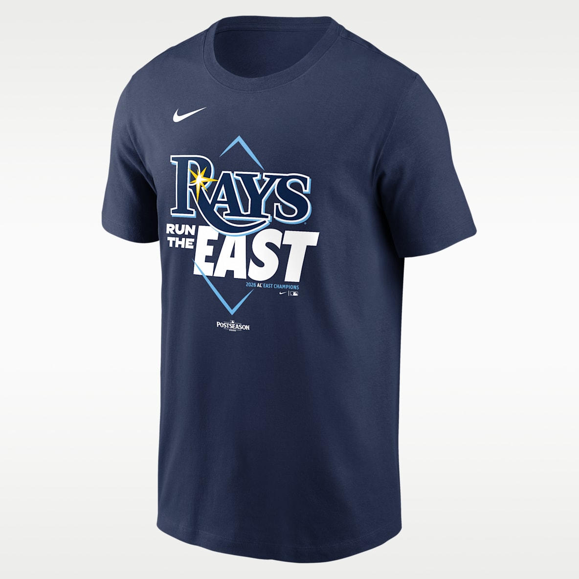 Tampa Bay Rays 2026 NL East Division Champions Playera Nike de la MLB para hombre