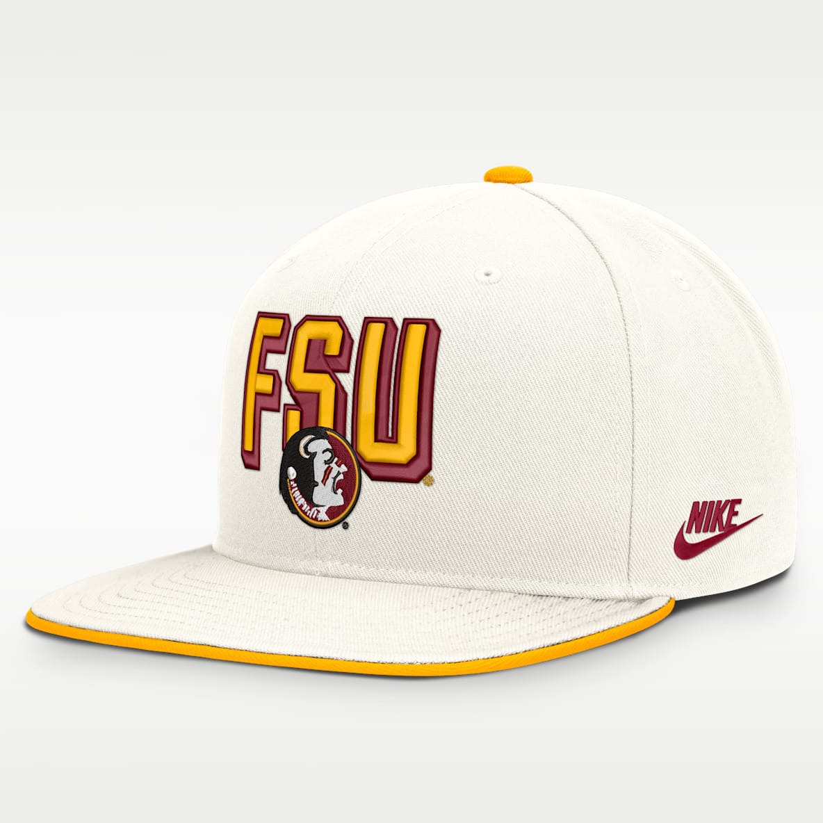 Florida State Legacy Letter & Mascot Pro Men's Nike Dri-FIT College Adjustable Hat