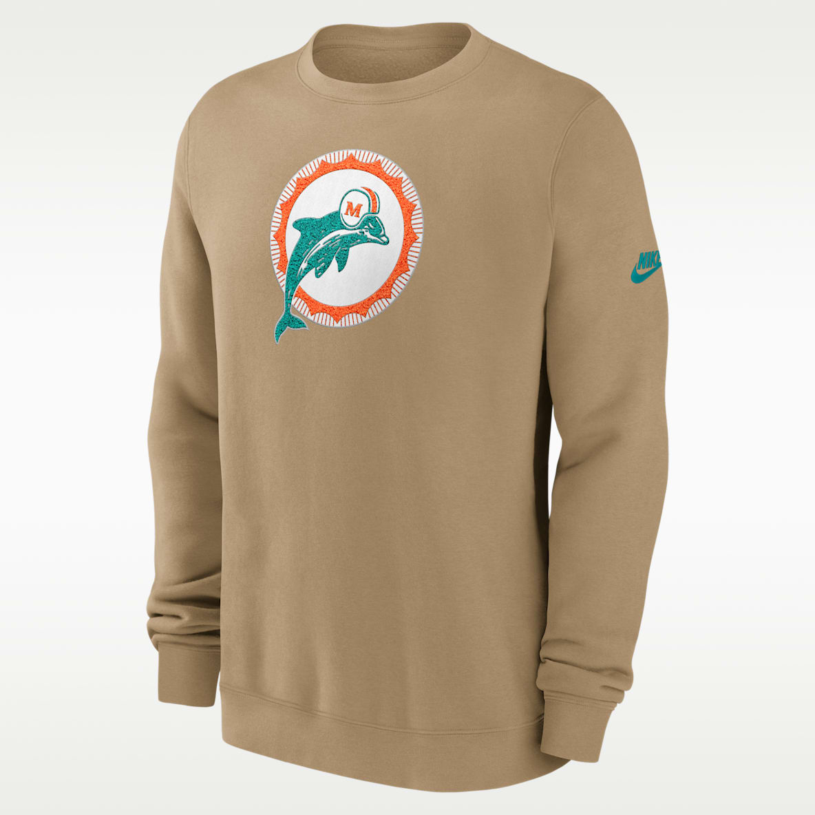 Miami Dolphins Swing Pass Rewind Club Men's Nike NFL Pullover Crew