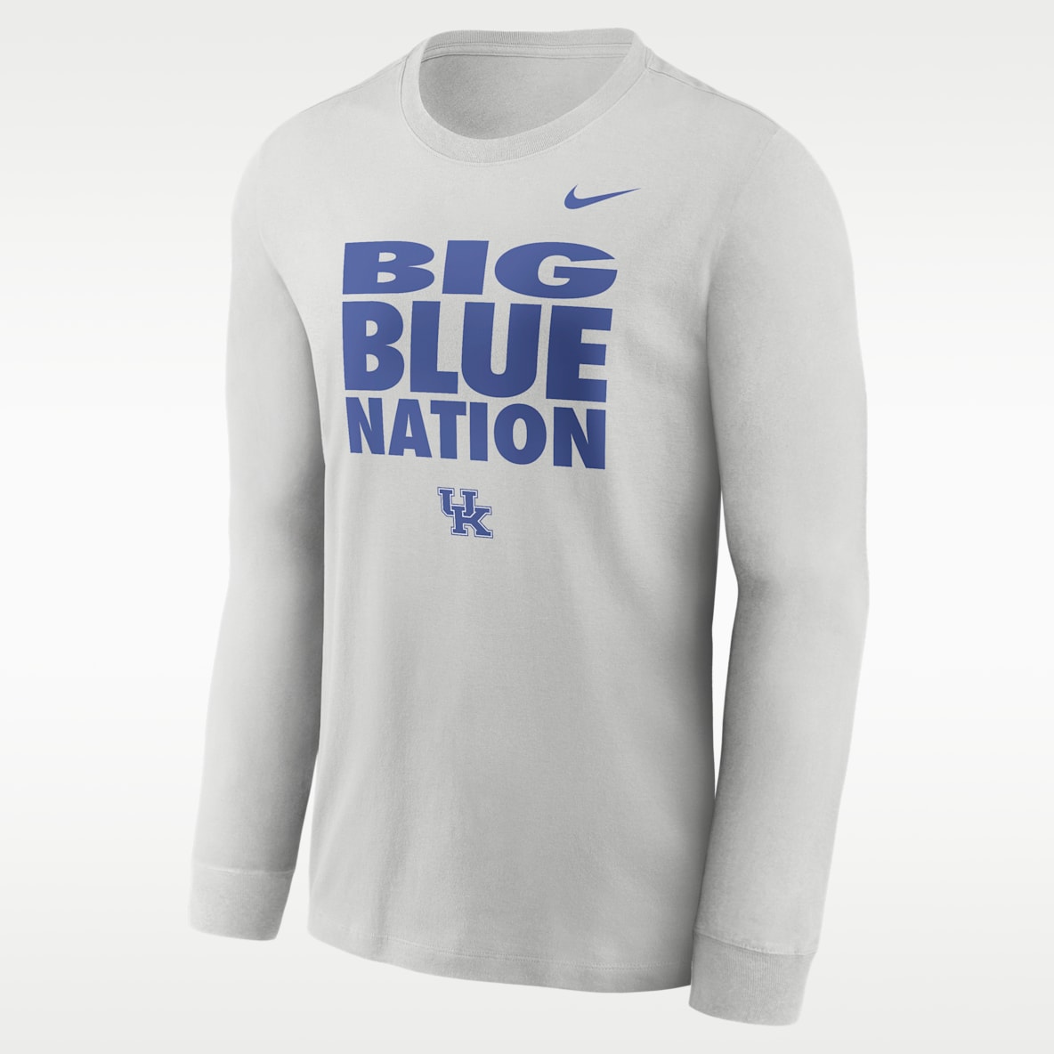Kentucky Sideline Slogan Playera de manga larga universitaria Nike Dri-FIT para hombre