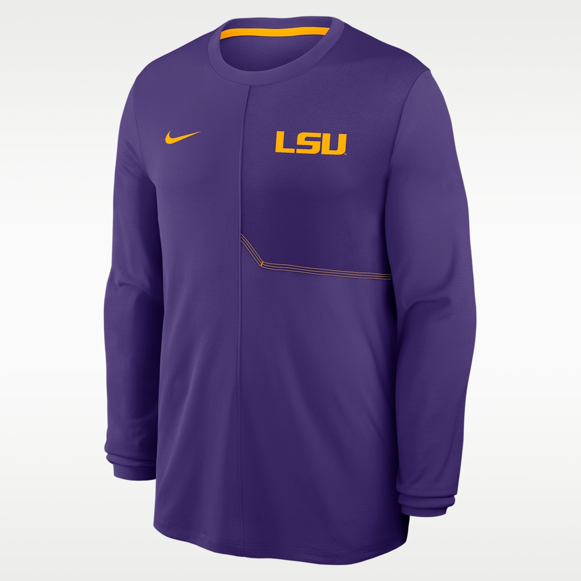 LSU Sideline Coach Men's Nike Dri-FIT College Long-Sleeve Top