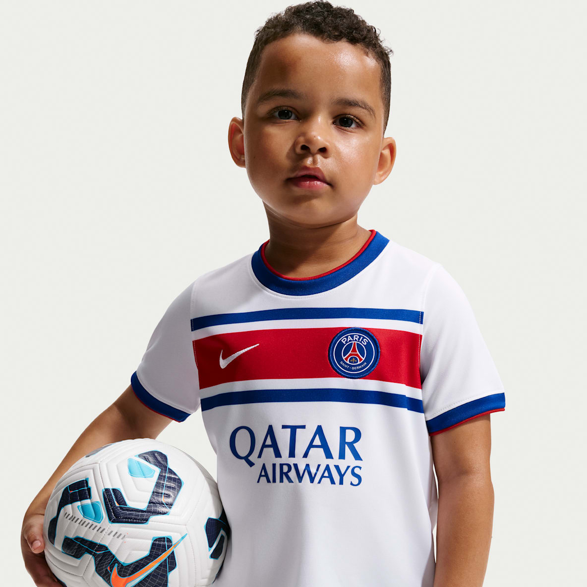 Paris Saint-Germain Home Big Kids' Nike Dri-FIT Soccer Pre-Match Top