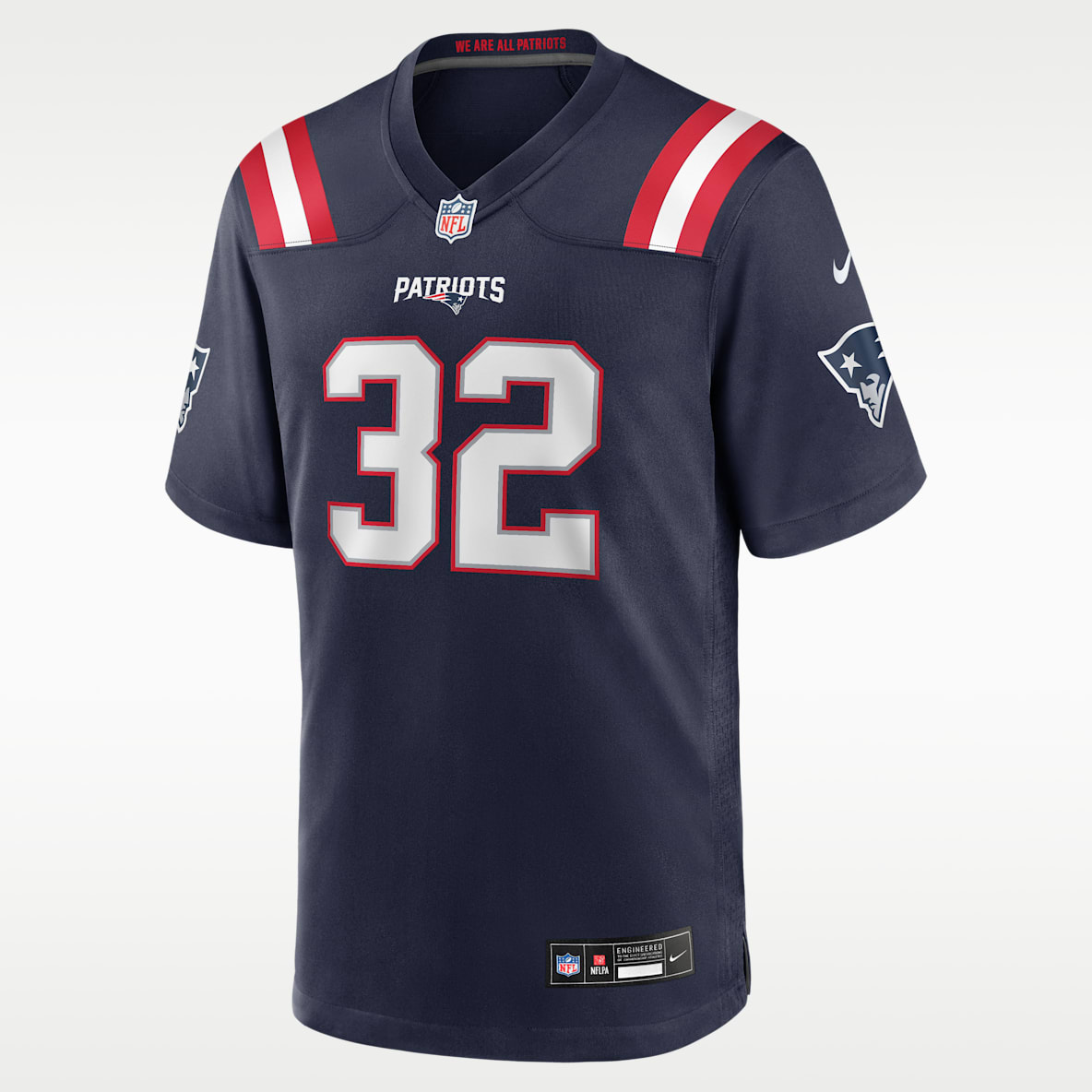 TreVeyon Henderson New England Patriots Men's Nike NFL Game Jersey