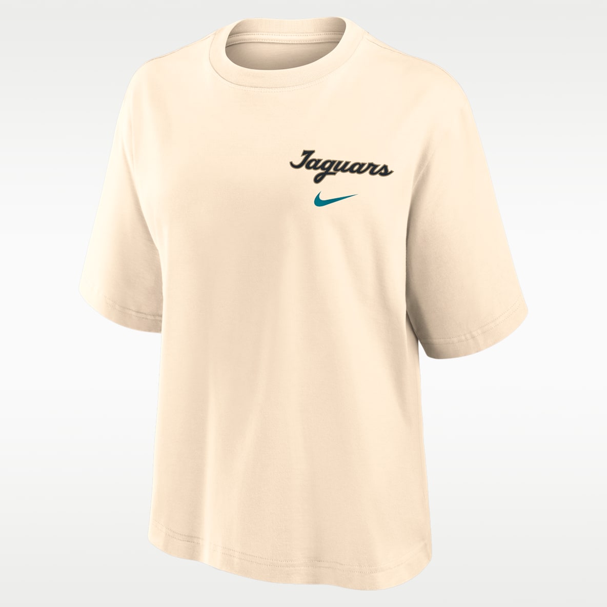 Jacksonville Jaguars Rivalries Collection Boxy Playera Nike de la NFL para mujer