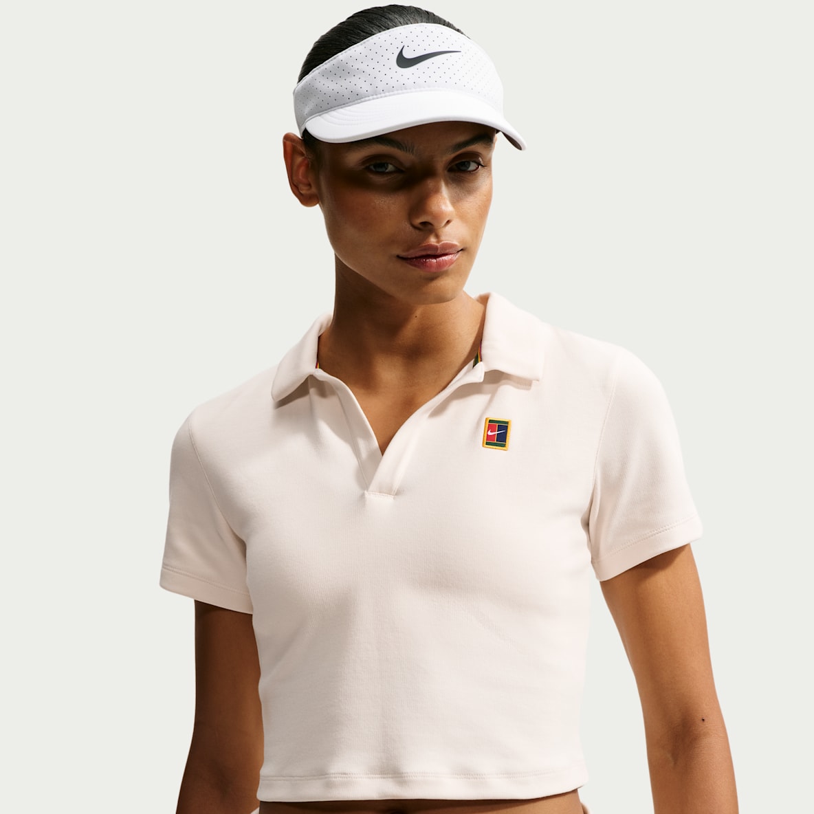 NikeCourt Heritage Women's Short-Sleeve Cropped Tennis Polo