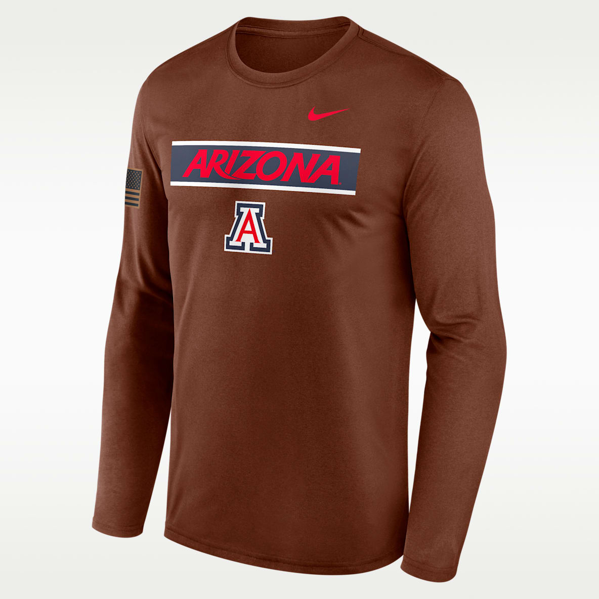Arizona 2026 Military Appreciation Legend Men's Nike Dri-FIT College Long-Sleeve T-Shirt