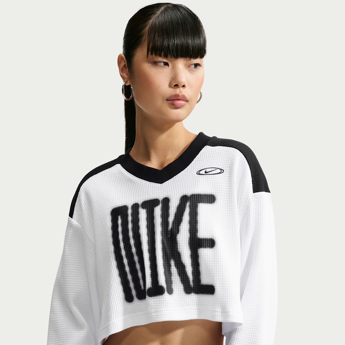 Nike Sportswear Women's Oversized Long-Sleeve Cropped Jersey