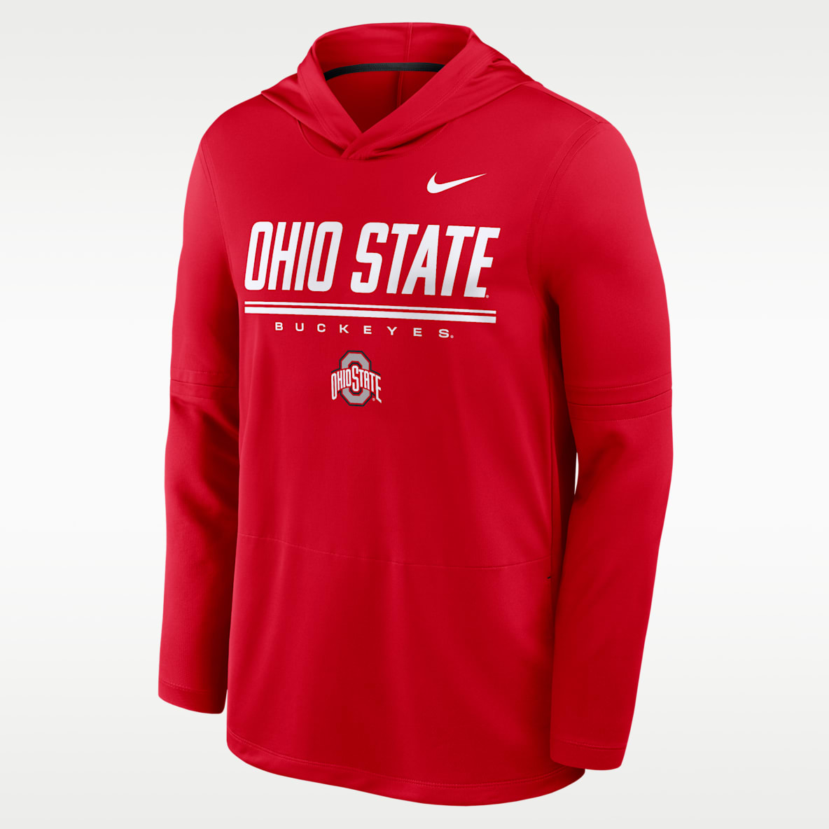Ohio State Sideline Men's Nike Dri-FIT College Long-Sleeve Hooded Top