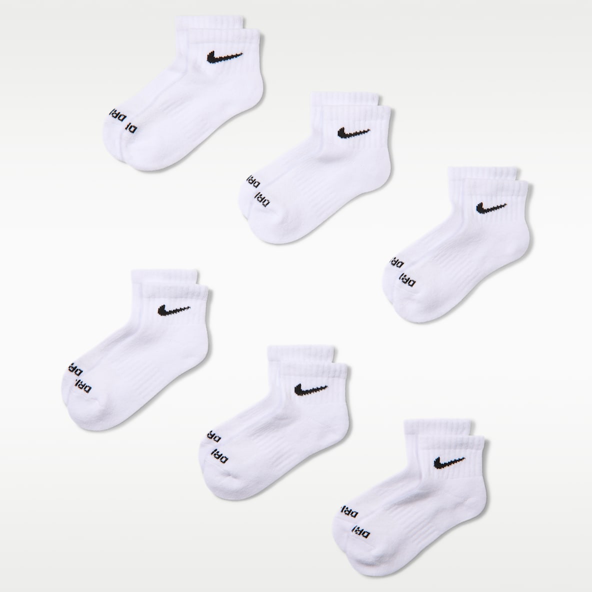 ナイキ パフォーマンス ベーシックス キッズ Dri-FIT アンクル ソックス (6足)