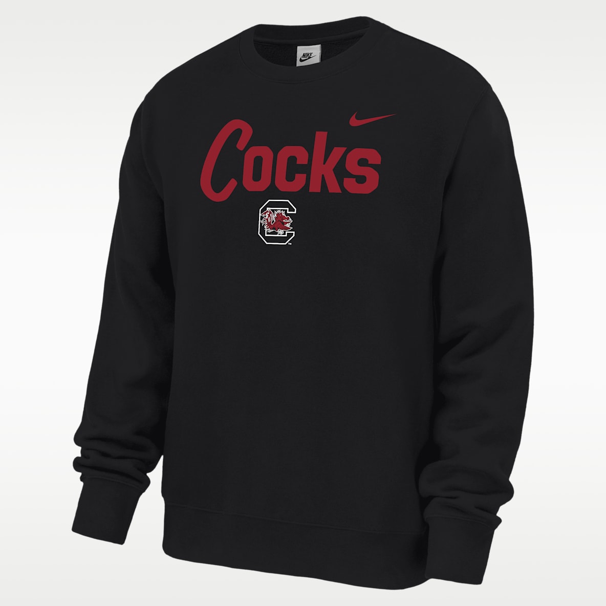 Nike College (South Carolina Gamecocks) Men's Fleece Crew-Neck Sweatshirt
