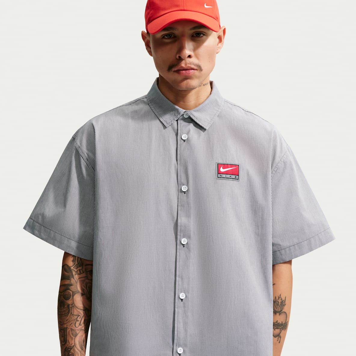Nike Life Men's Short-Sleeve Button-Down Top