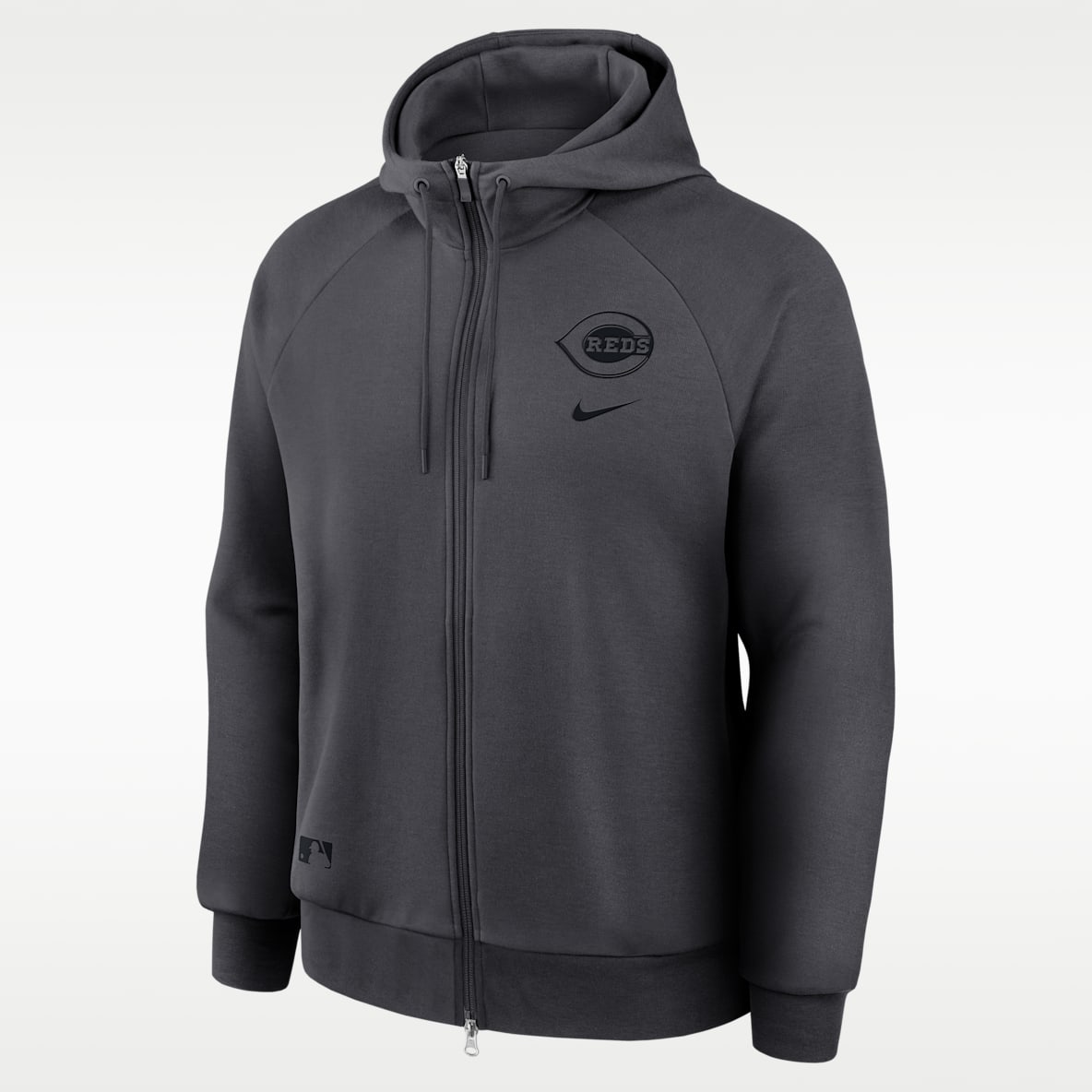 Cincinnati Reds Authentic Collection Sudadera con capucha y cierre completo Nike Dri-FIT de la MLB para hombre