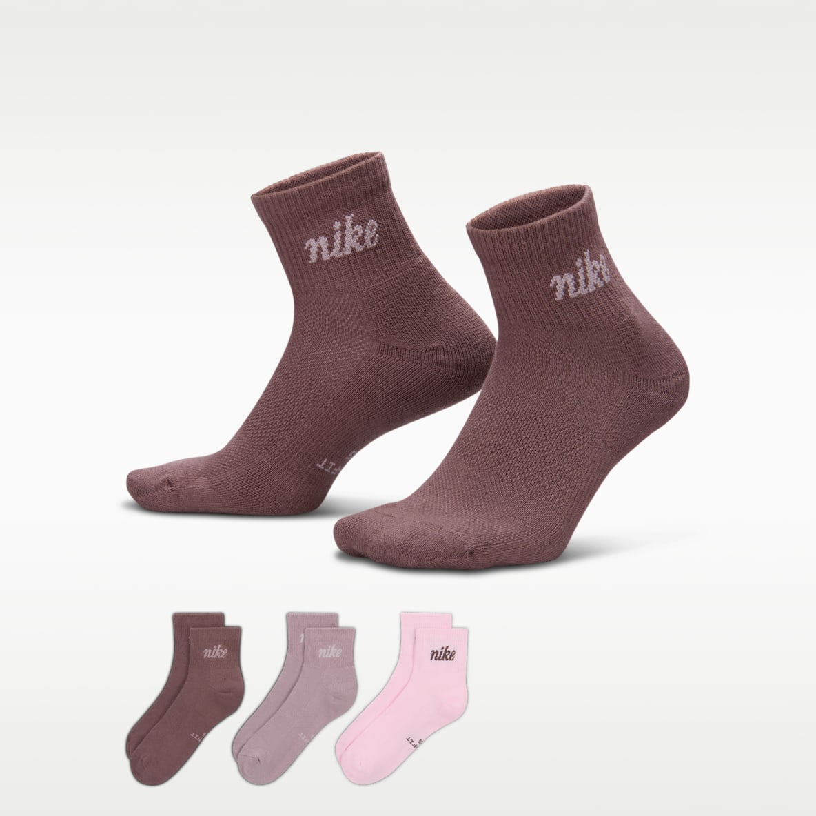 Nike Everyday Elevated Ankle Socks (3 Pairs)