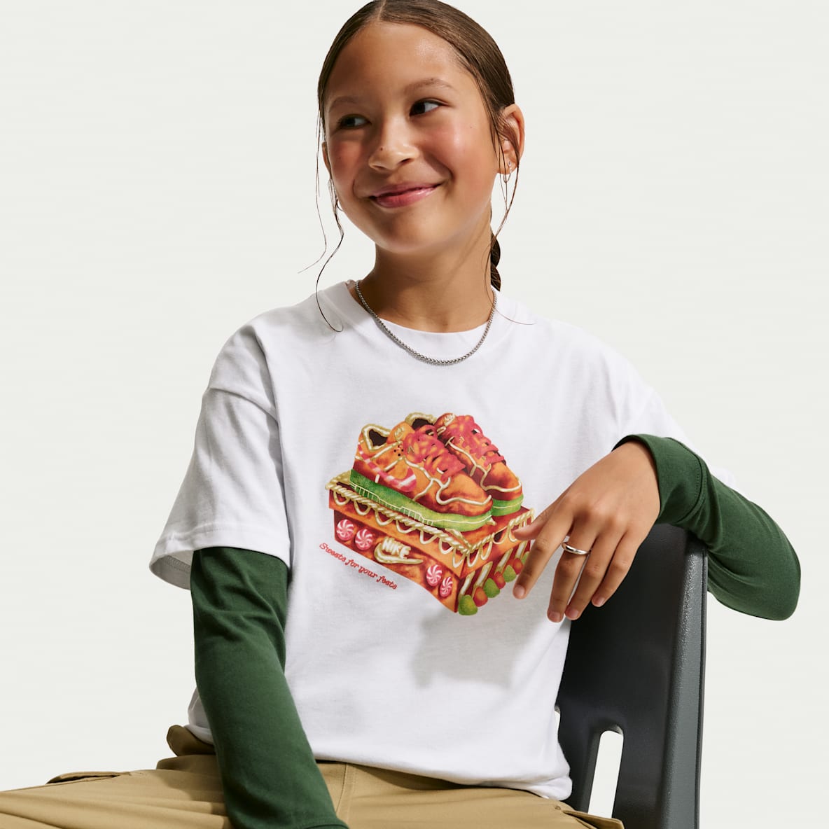 Nike Sportswear Playera para niños talla grande