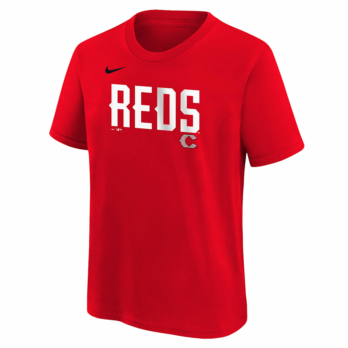 Cincinnati Reds City Connect Wordmark Playera Nike de la MLB para niños talla grande