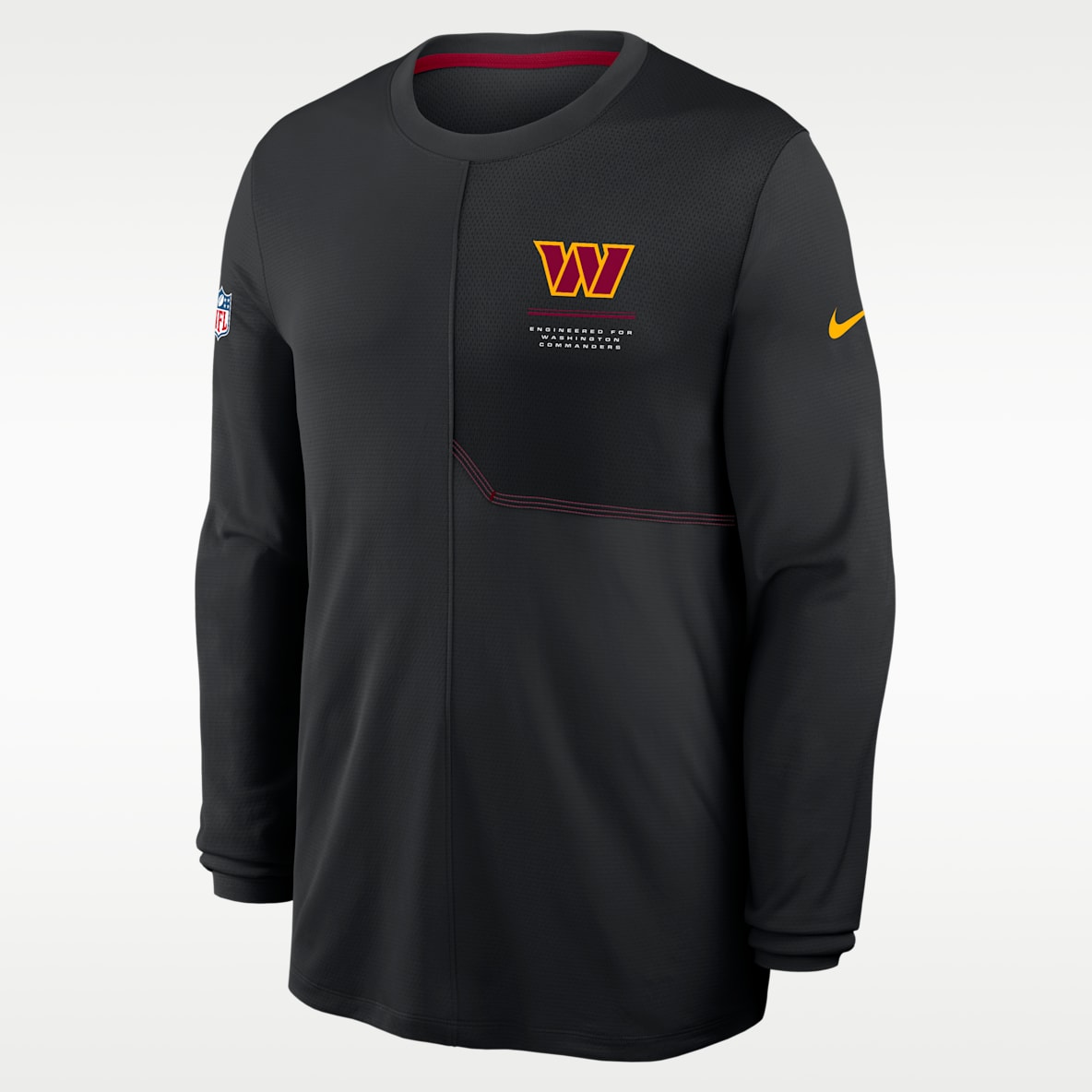 Washington Commanders Sideline Coach Men's Nike Dri-FIT NFL Long-Sleeve Top