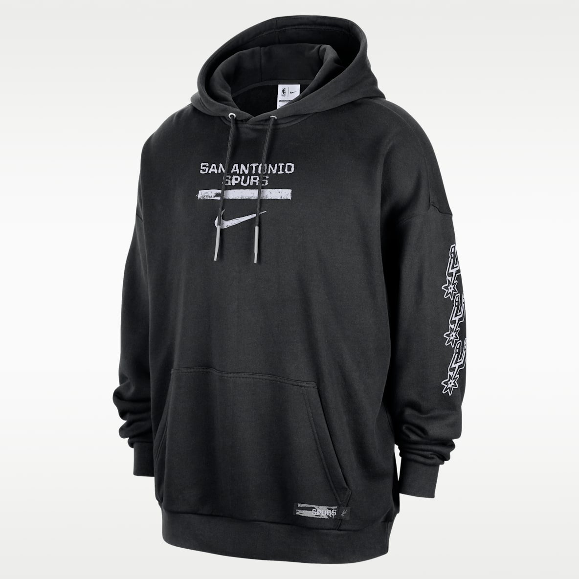 San Antonio Spurs Courtside Jordan NBA Club Premium-Hoodie für Herren