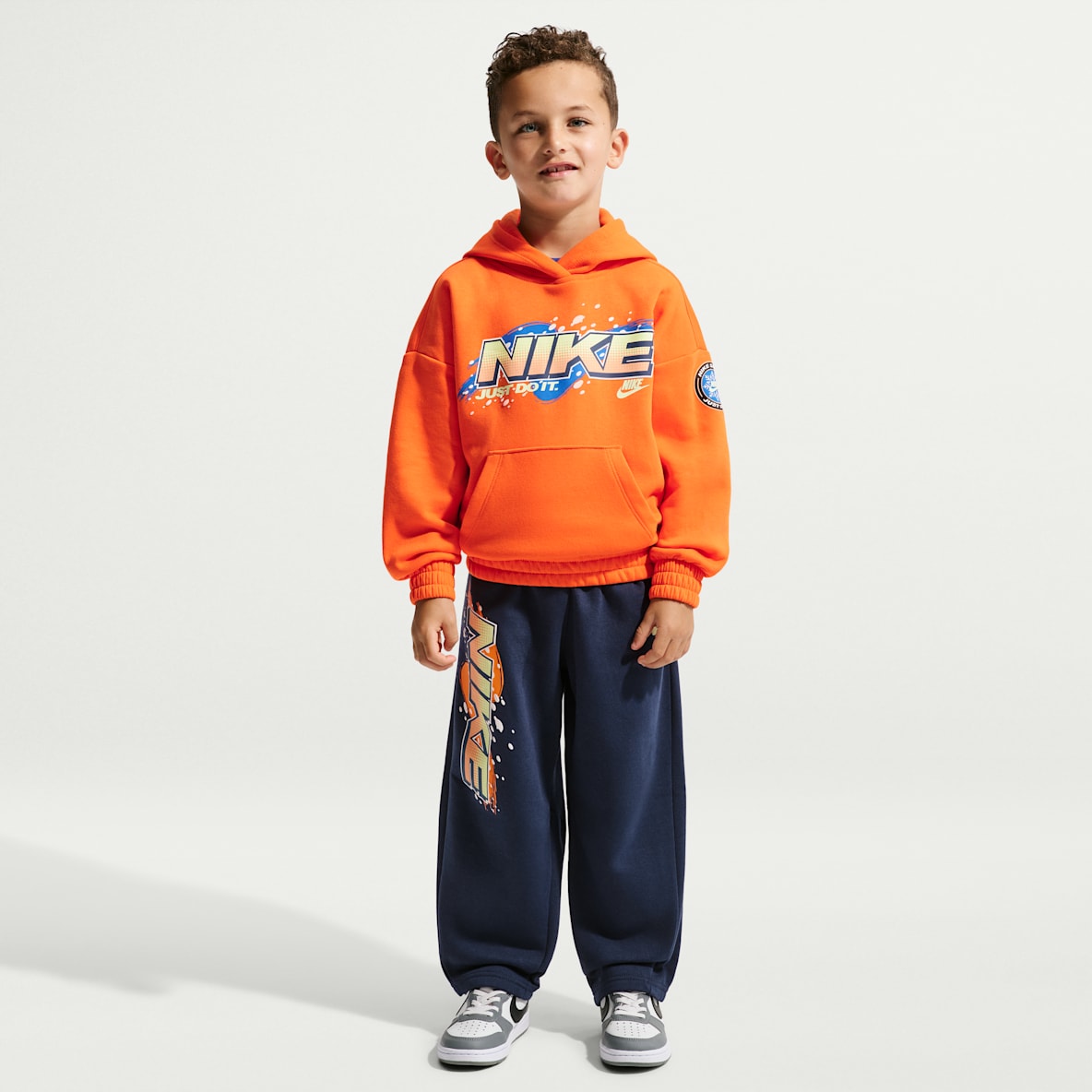 Nike Sportswear Little Kids' Snow Motion Fleece Pullover Hoodie 2-Piece Set