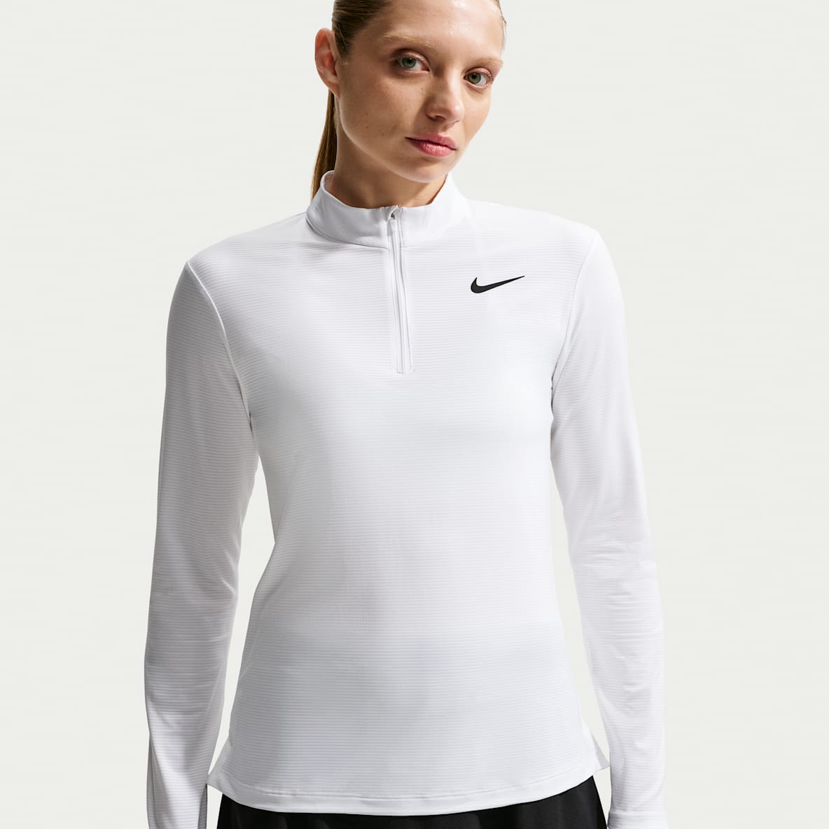 Nike Victory Playera de golf Dri-FIT con cierre de 1/4 para mujer