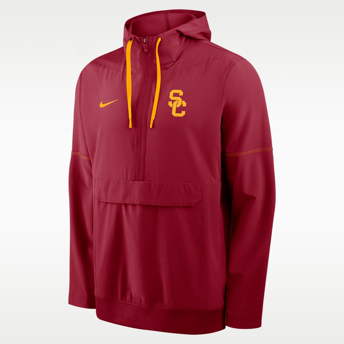 USC Sideline Anorak Men's Nike College 1/2-Zip Hooded Jacket