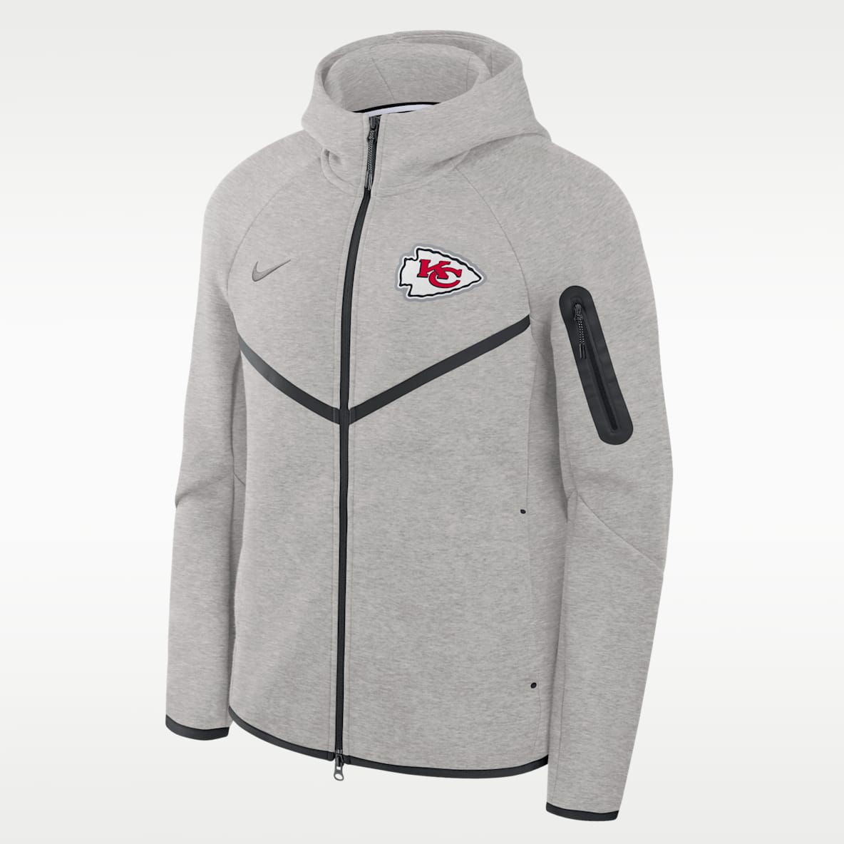 Kansas City Chiefs Tech Fleece Windrunner Men's Nike NFL Full-Zip Hooded Jacket