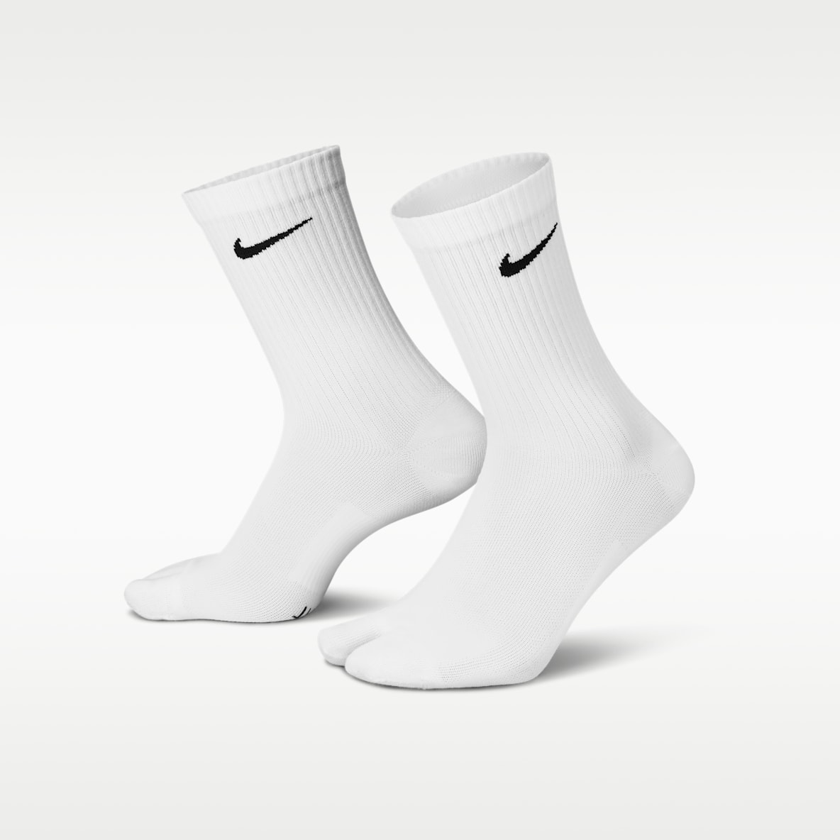 Nike Everyday Plus "Rift" Meias de cano médio leves com biqueira dividida (1 par)