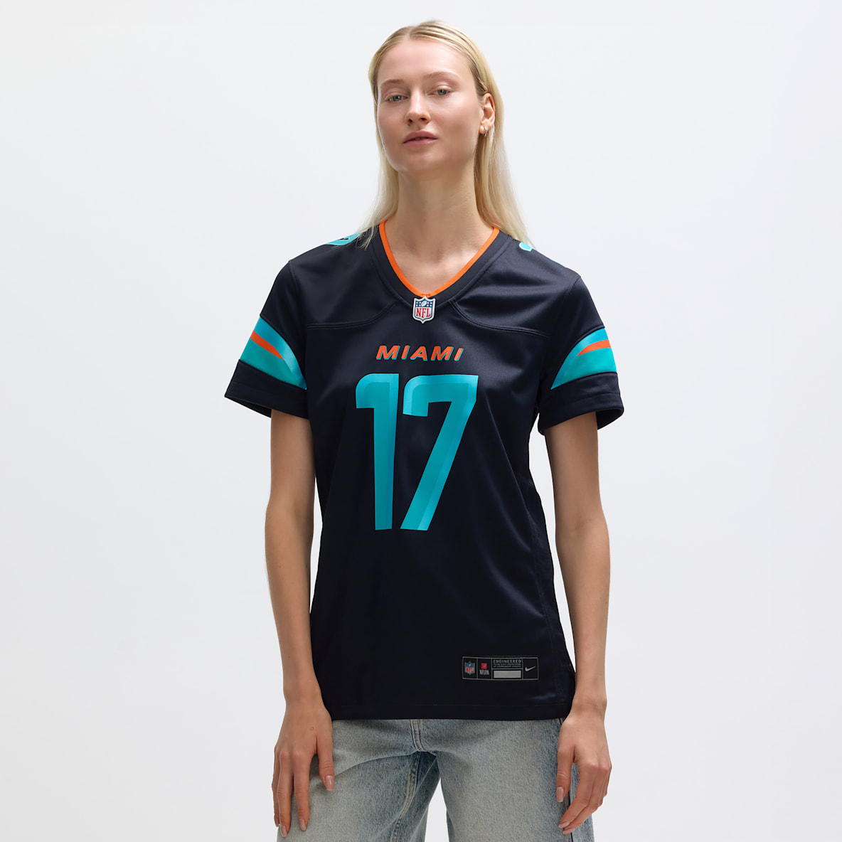 Jaylen Waddle Miami Dolphins Rivalries Collection Women’s Nike NFL Game Jersey