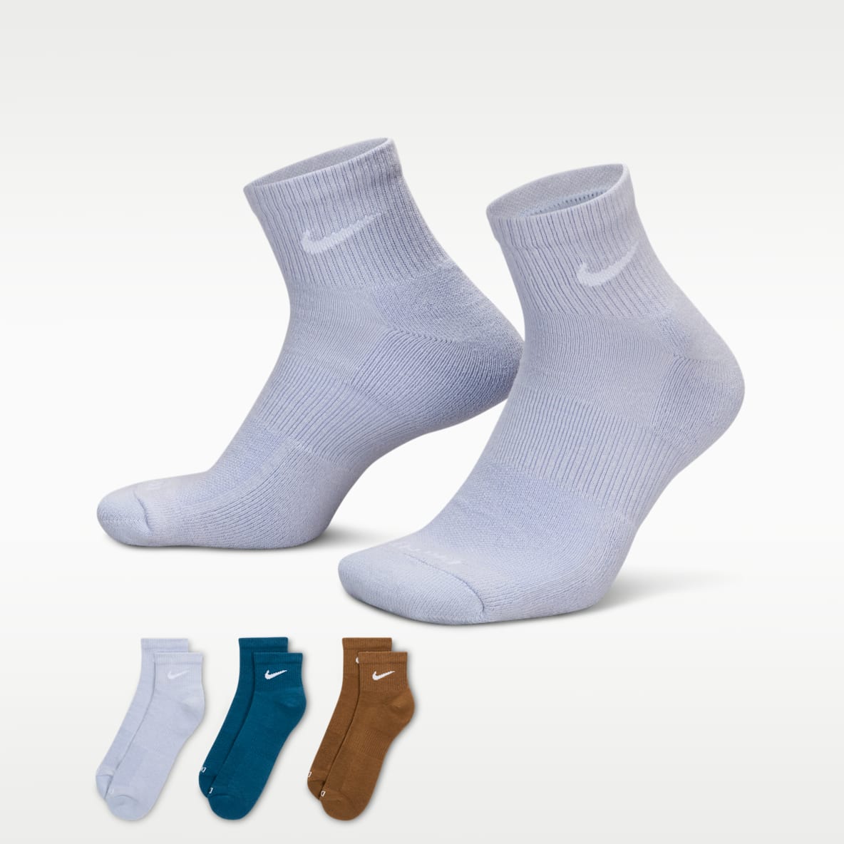 Nike Everyday Plus Cushioned Training Ankle Socks (3 Pairs)
