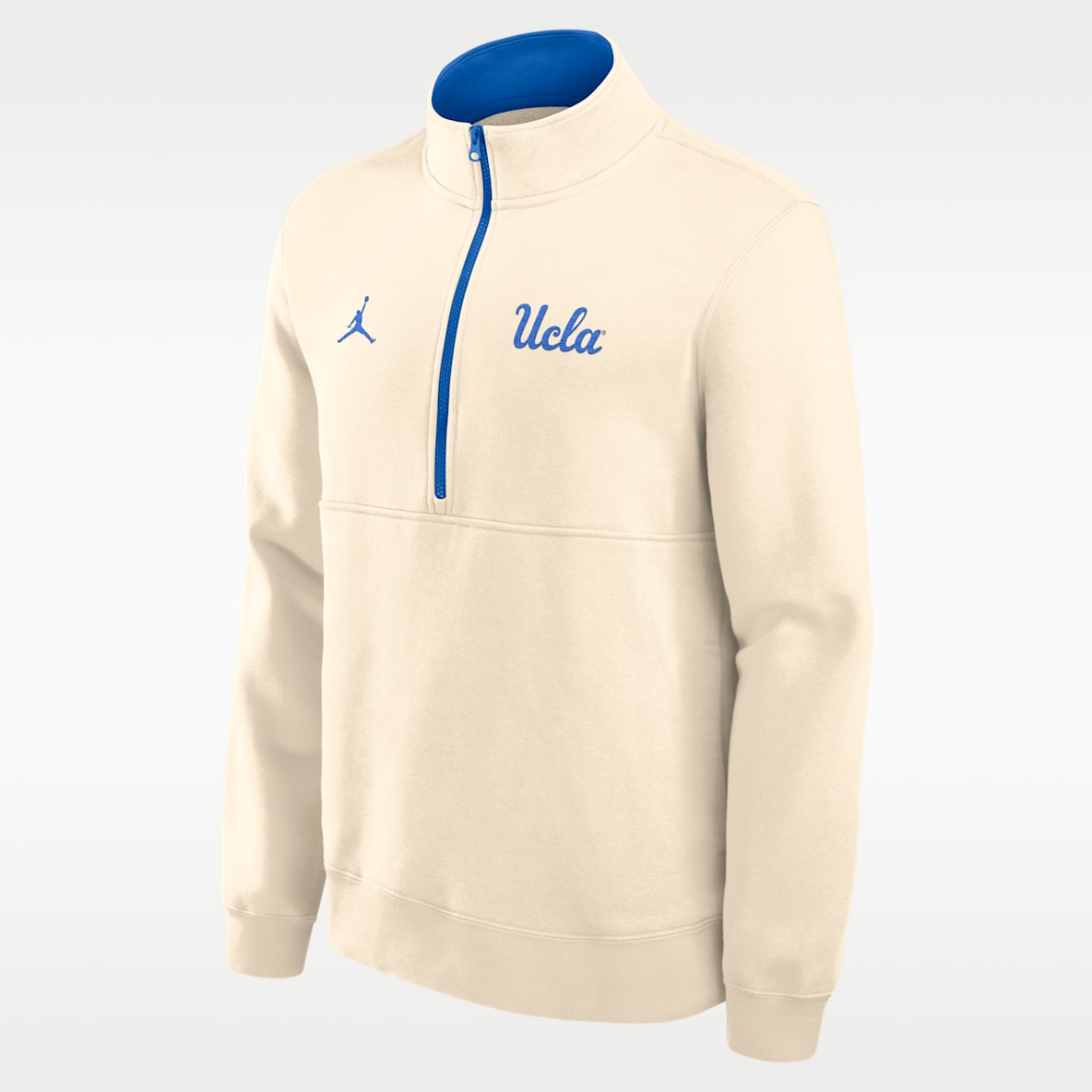 UCLA Primetime Primary Logo Sudadera de cuello redondo universitaria marca Jordan de medio cierre para hombre