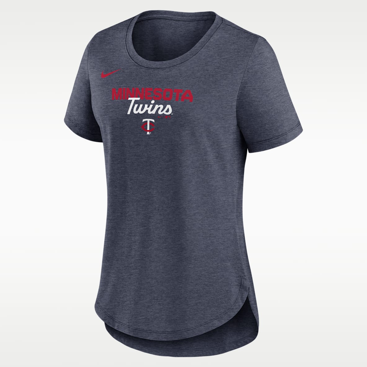 Minnesota Twins Arched Team Name Playera Nike de la MLB para mujer