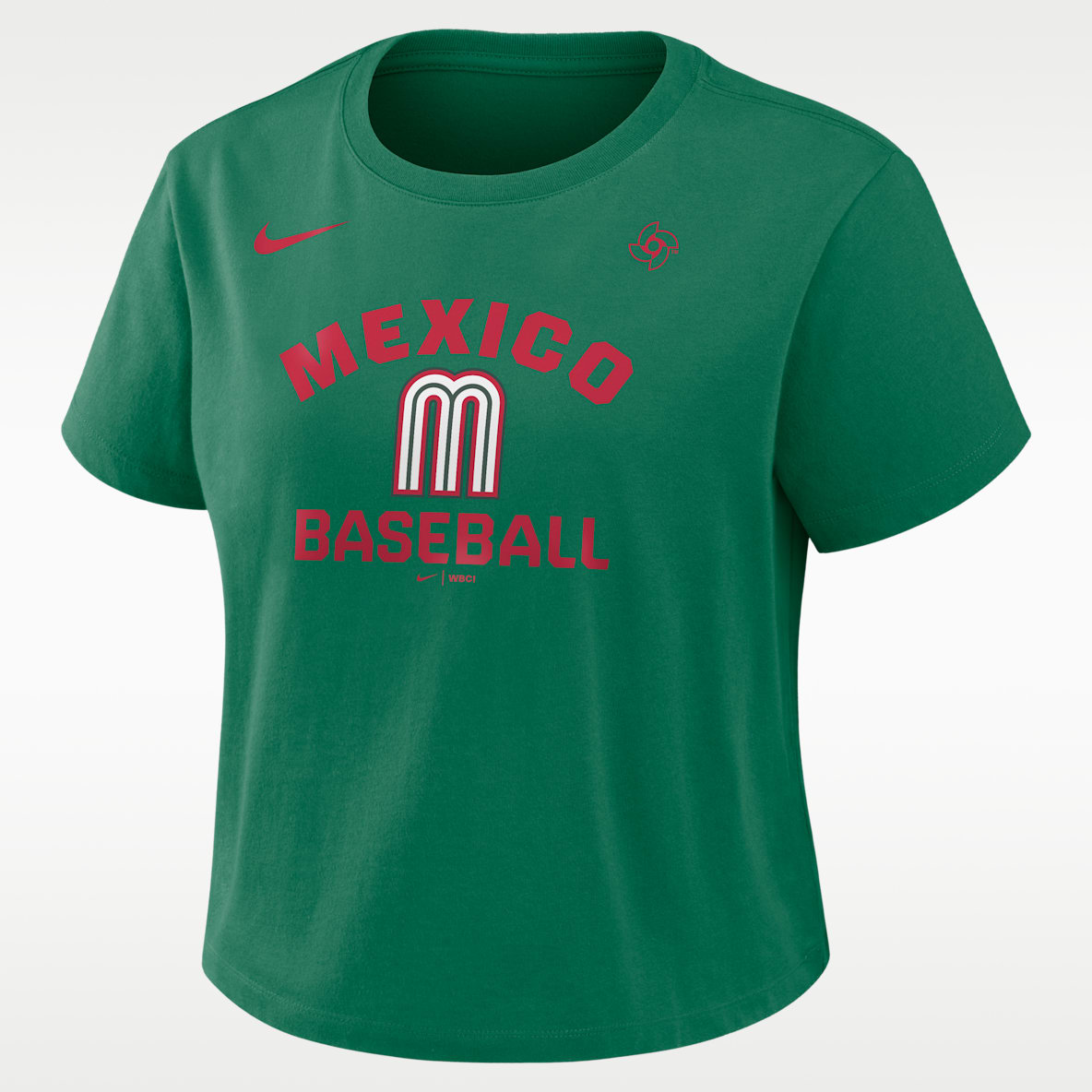 Mexico National Baseball Team 2026 World Baseball Classic Mod Women's Nike Cropped T-Shirt