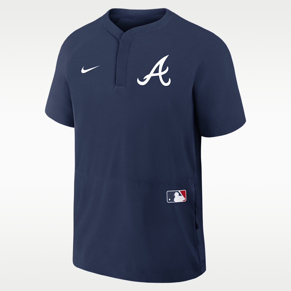 Atlanta Braves Authentic Collection Men's Nike MLB Short-Sleeve Windshirt
