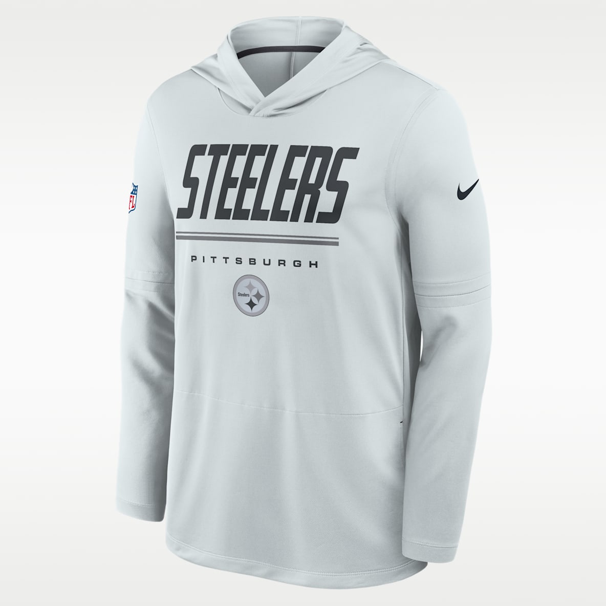 Pittsburgh Steelers Sideline Men's Nike Dri-FIT NFL Long-Sleeve Hooded Top