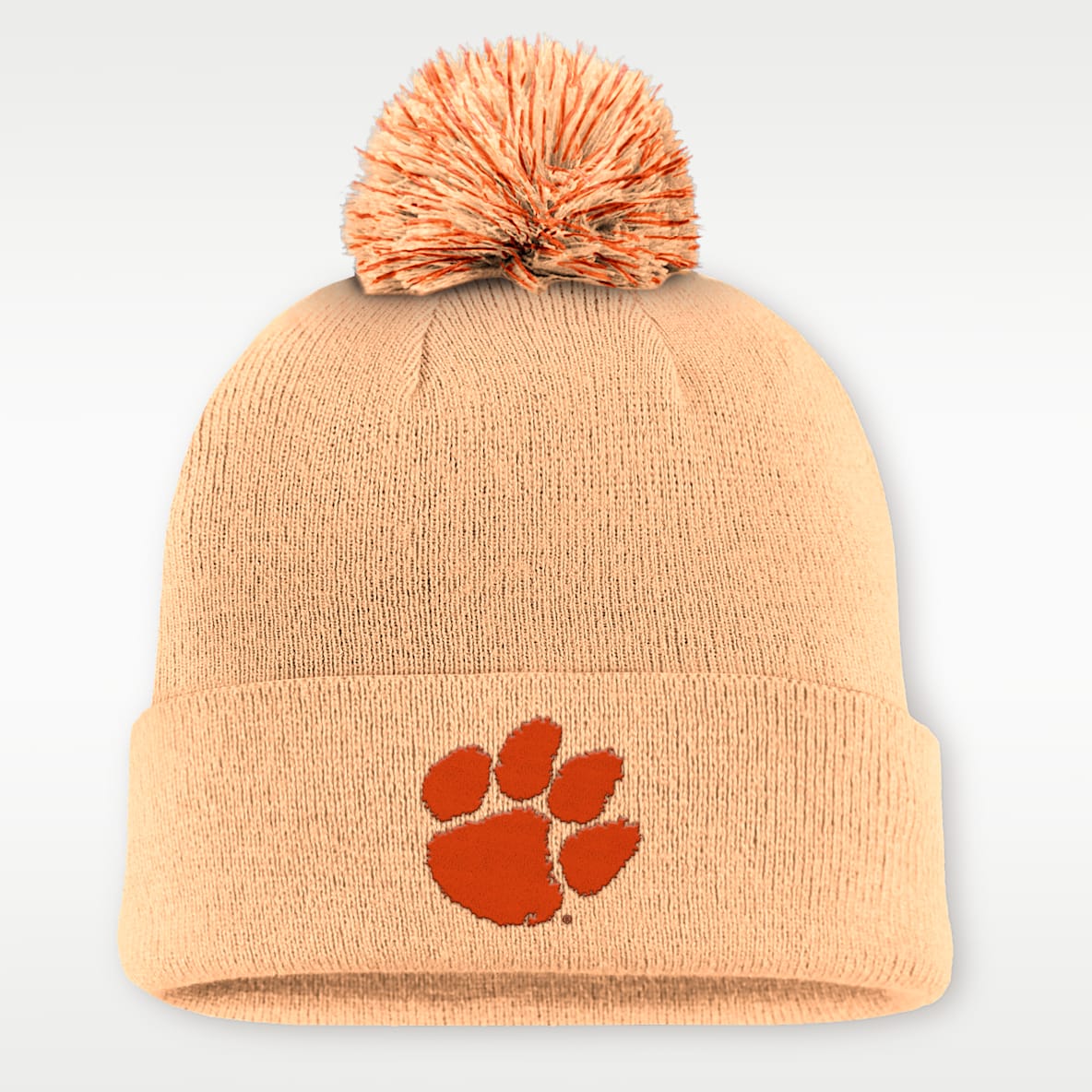 Clemson Primetime Campus Toned Men's Nike College Cuffed Pom Beanie