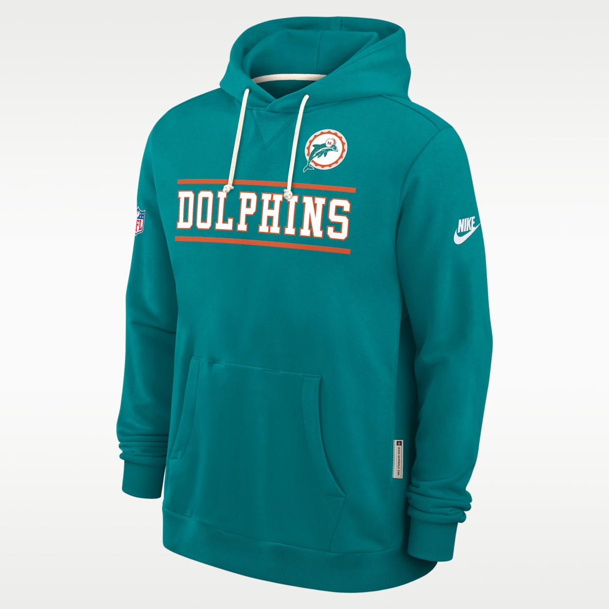 Miami Dolphins Alt Standard Issue Men's Nike Dri-FIT NFL Pullover Hoodie