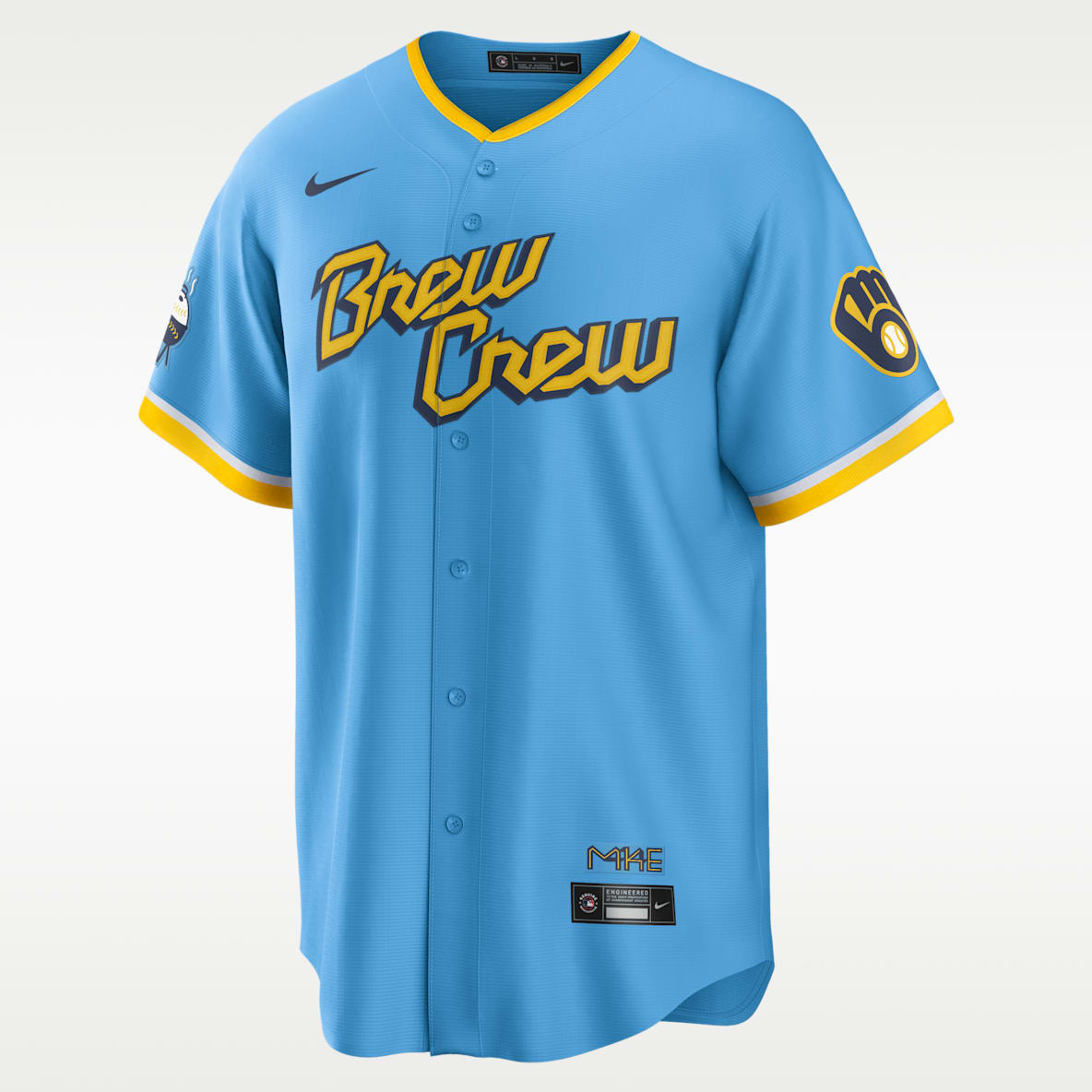 MLB Milwaukee Brewers City Connect (Christian Yelich) Men's Replica Baseball Jersey