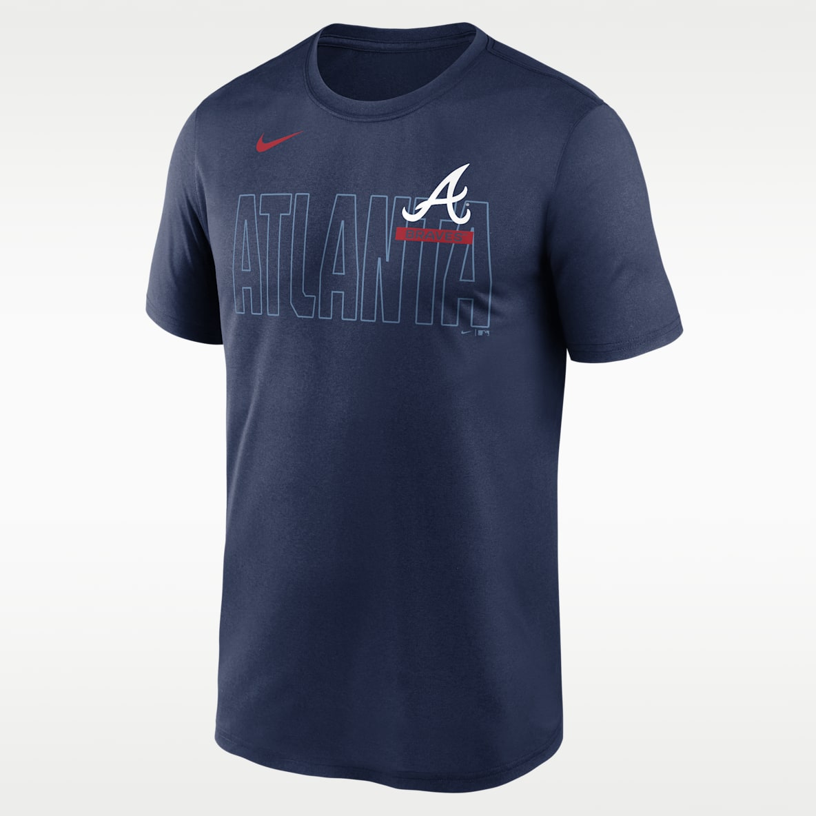 Atlanta Braves Knockout Team Legend Men's Nike Dri-FIT MLB T-Shirt