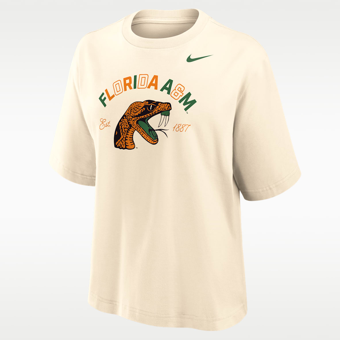 Nike College (Florida A&M University) Women's Boxy Cotton T-Shirt