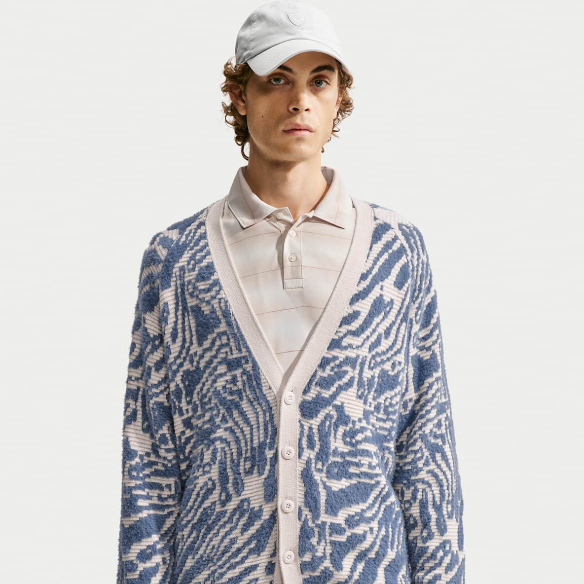 Nike Fairway Fresh Golfcardigan med ledig passform til herre