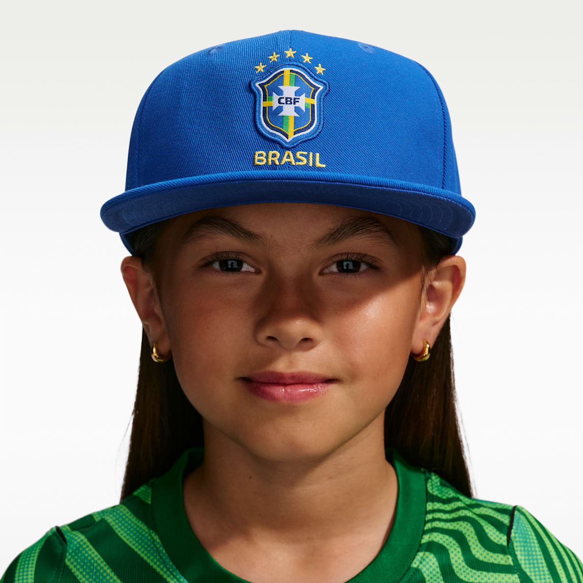 Brazil Pro Gorra de futbol Nike para niños talla grande