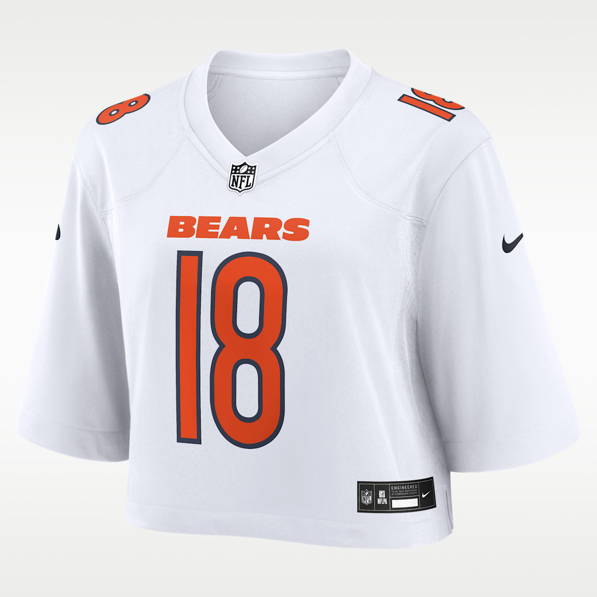 Caleb Williams Chicago Bears Women's Nike NFL Cropped Tundra Game Jersey