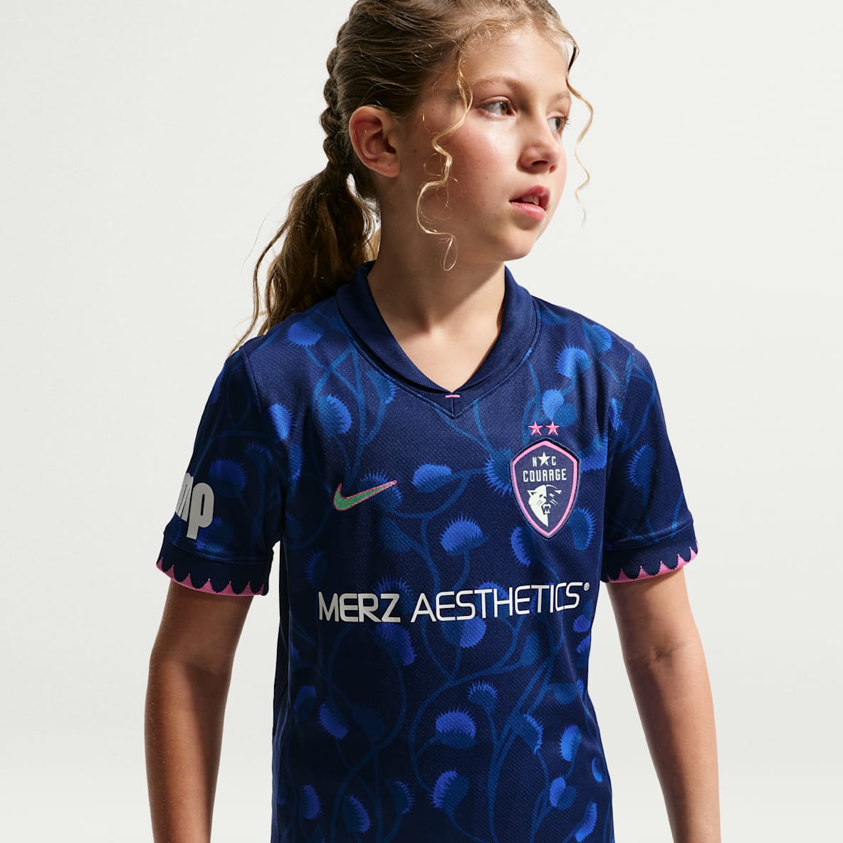 North Carolina Courage Stadium Away Big Kids' Nike Dri-FIT NWSL Replica Jersey