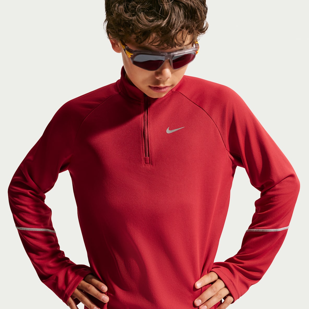 Nike Miler Tröja Dri-FIT med halv dragkedja för ungdom