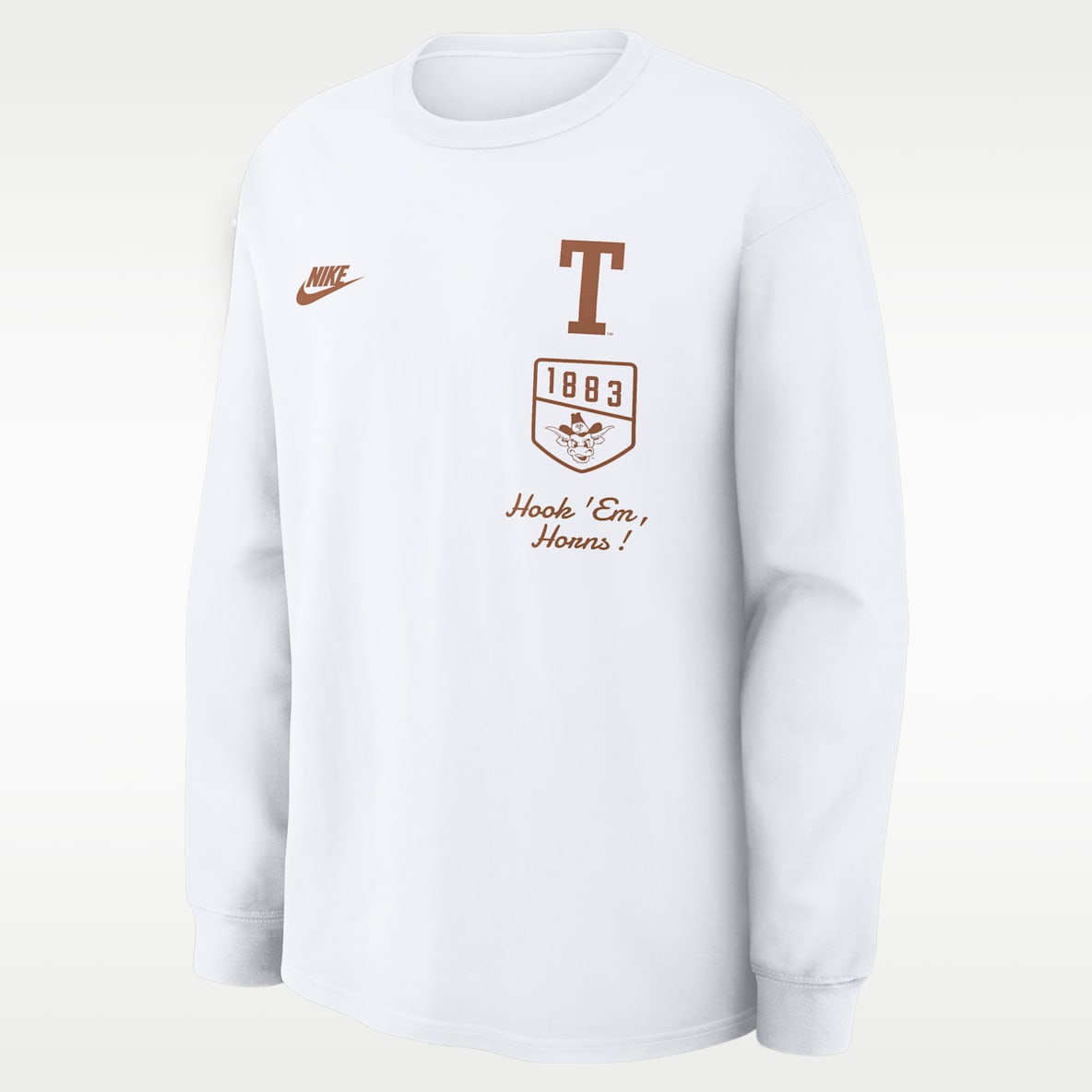 Texas Legacy Playera de manga larga universitaria Nike para hombre