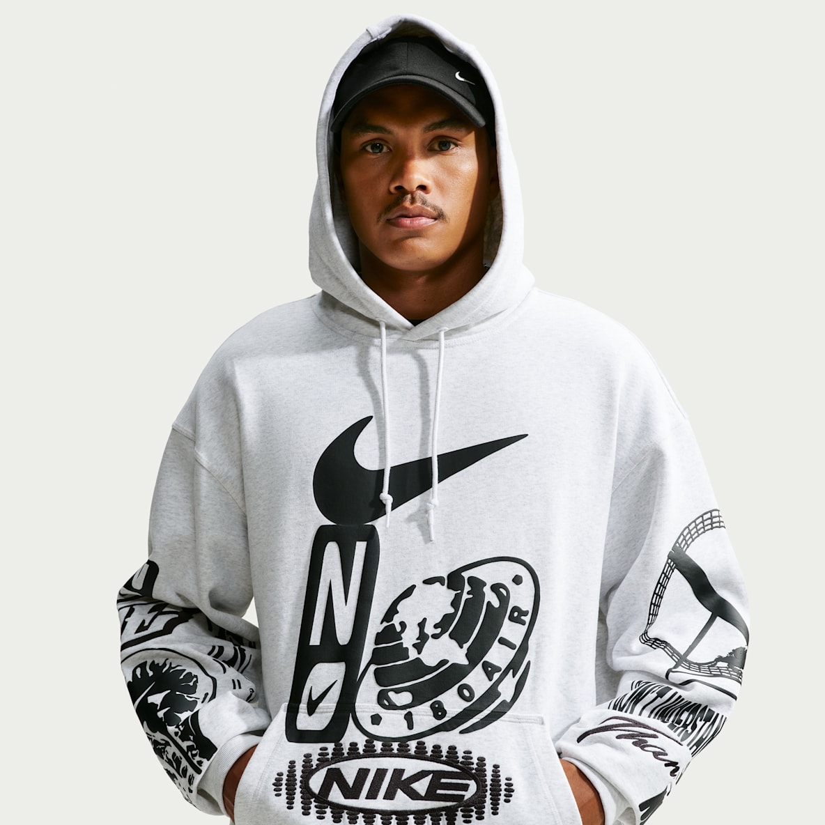 Nike Sportswear Sudadera con gorro sin cierre para hombre