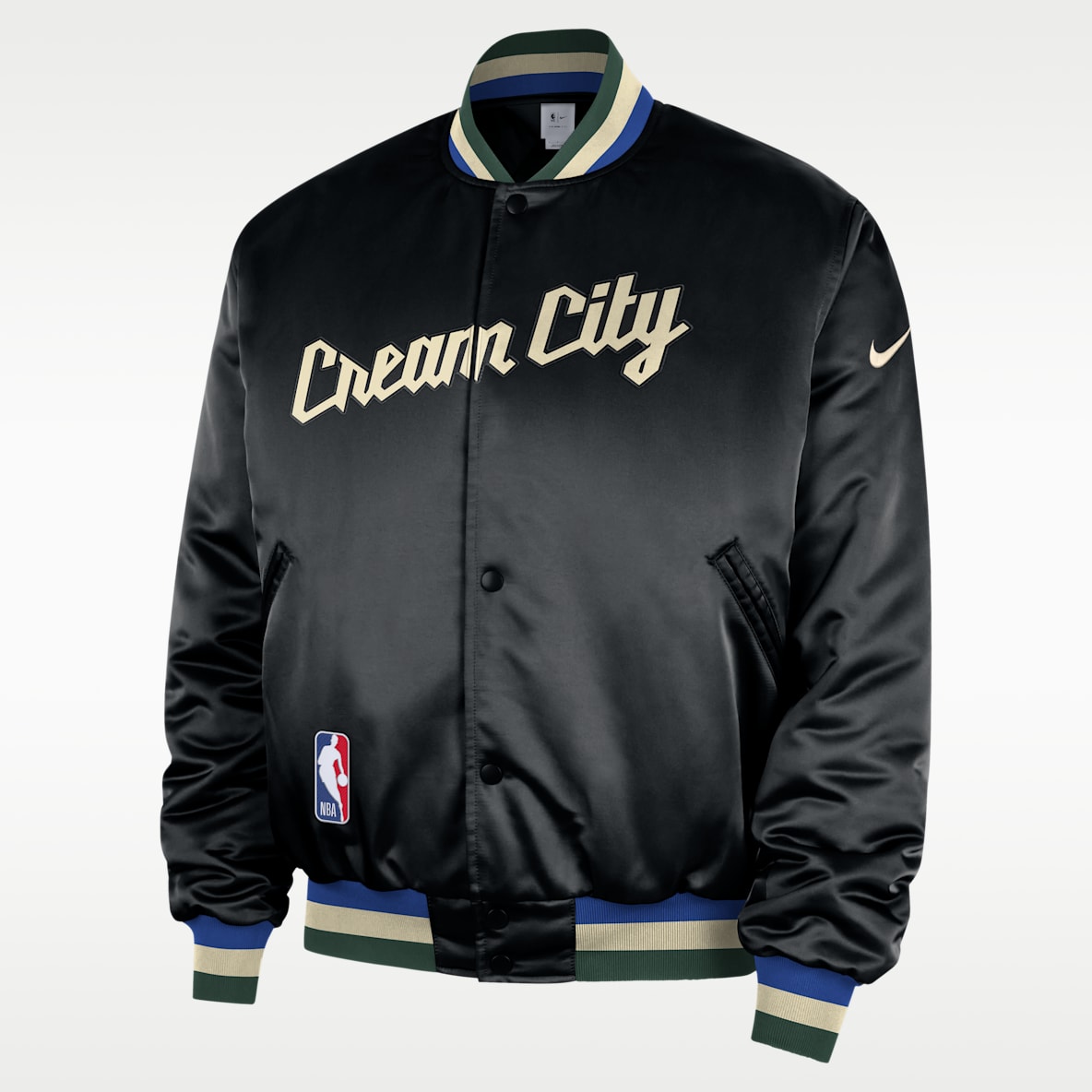 Milwaukee Bucks City Edition Chamarra Nike Premium de la NBA para hombre
